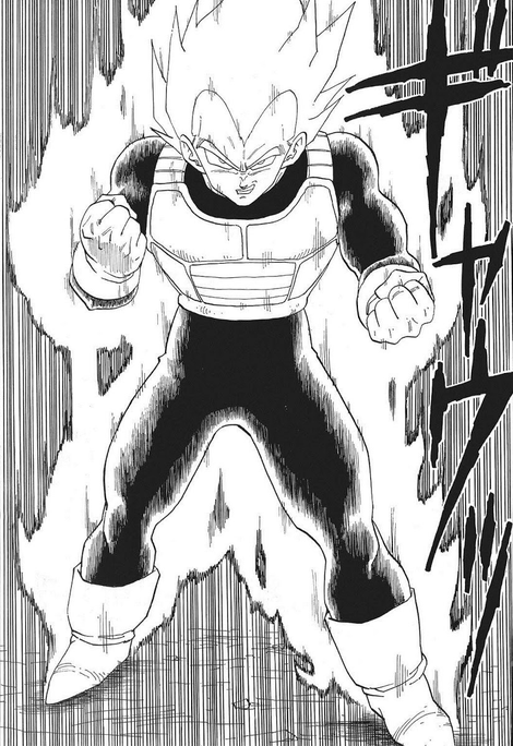 El mejor Saiya–jin de todos, transformado en Super Saiyan en el manga.